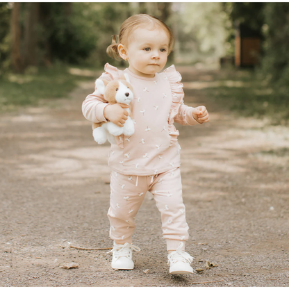 Daisy Print Knit Outfit Set