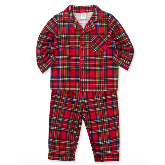 Plaid Coat 2-Piece PJ Set