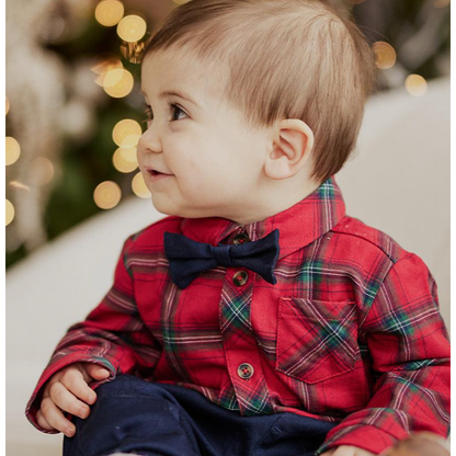 BODYSUIT, BOW TIE + PANT WOVEN