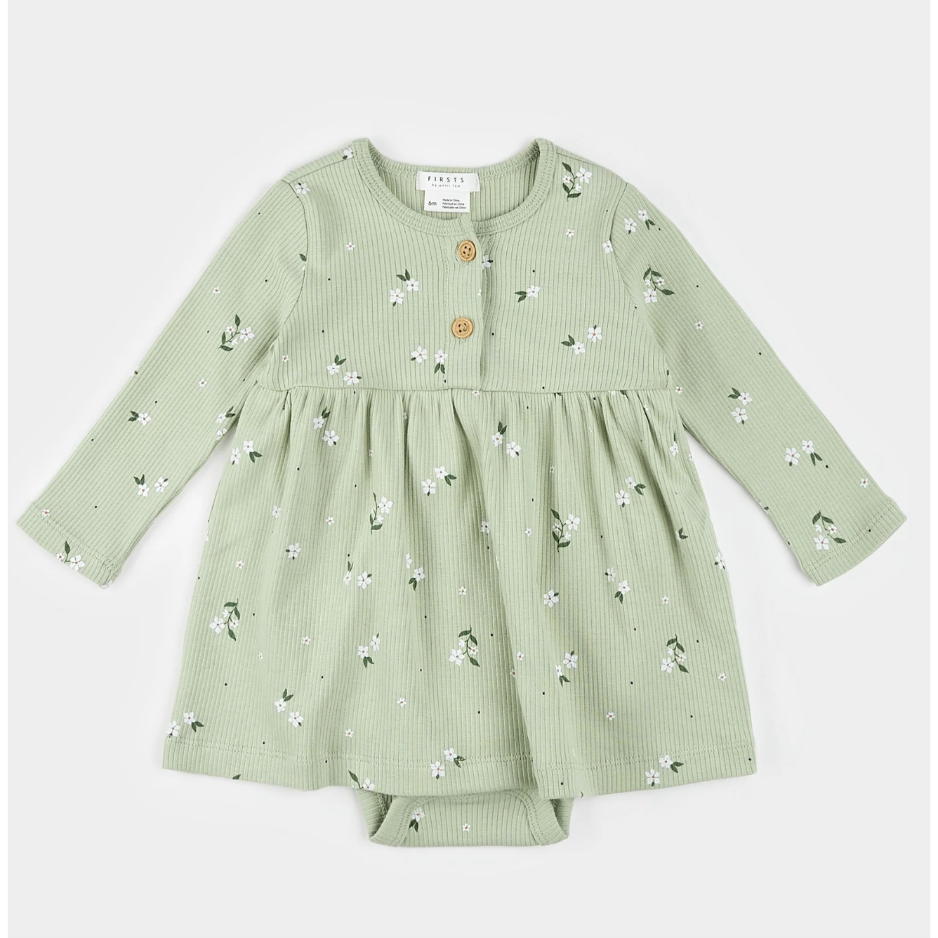 INFANT GIRLS L/S BODYSUIT DRESS KNIT