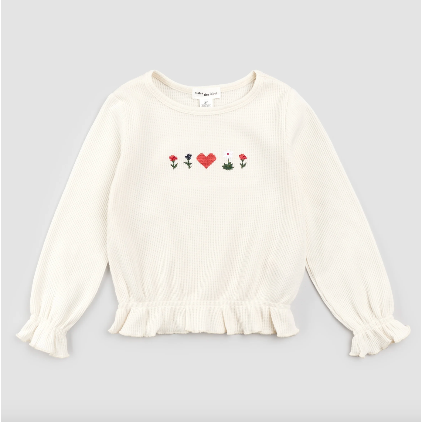 Girls Sweatsuit Waffle Knit