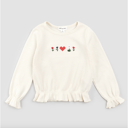 Girls Sweatsuit Waffle Knit