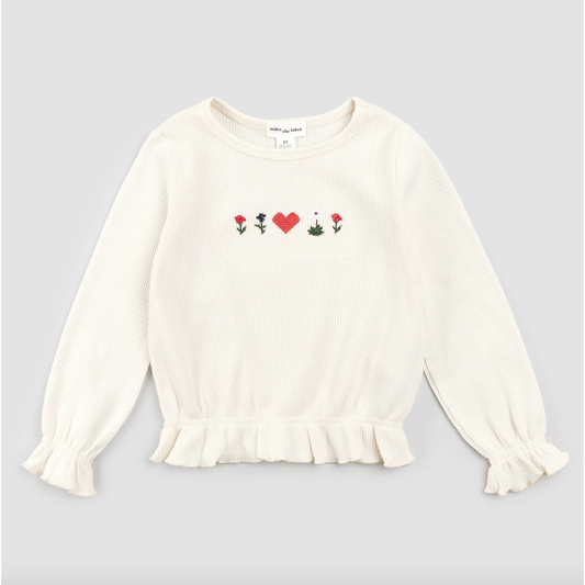 Girls Sweatsuit Waffle Knit