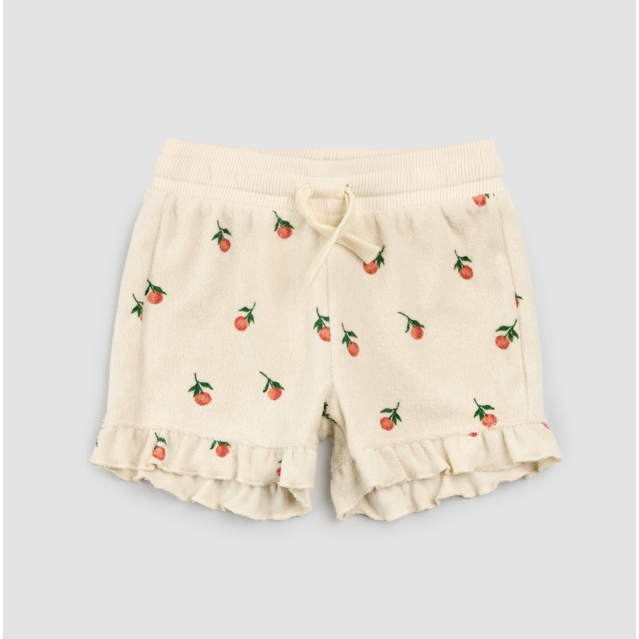 GIRLS SHORT SET VELOUR ORANGES