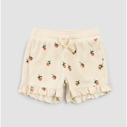 GIRLS SHORT SET VELOUR ORANGES