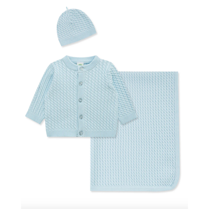 Cable Knit Sweater & Blanket Gift Box