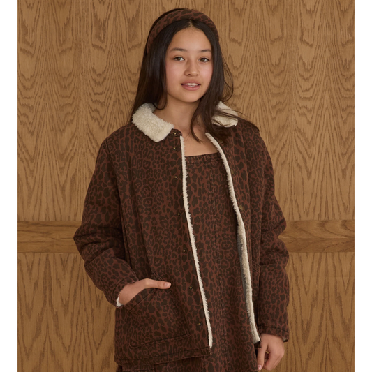 LONG CHORE COAT || LEOPARD - TEEN