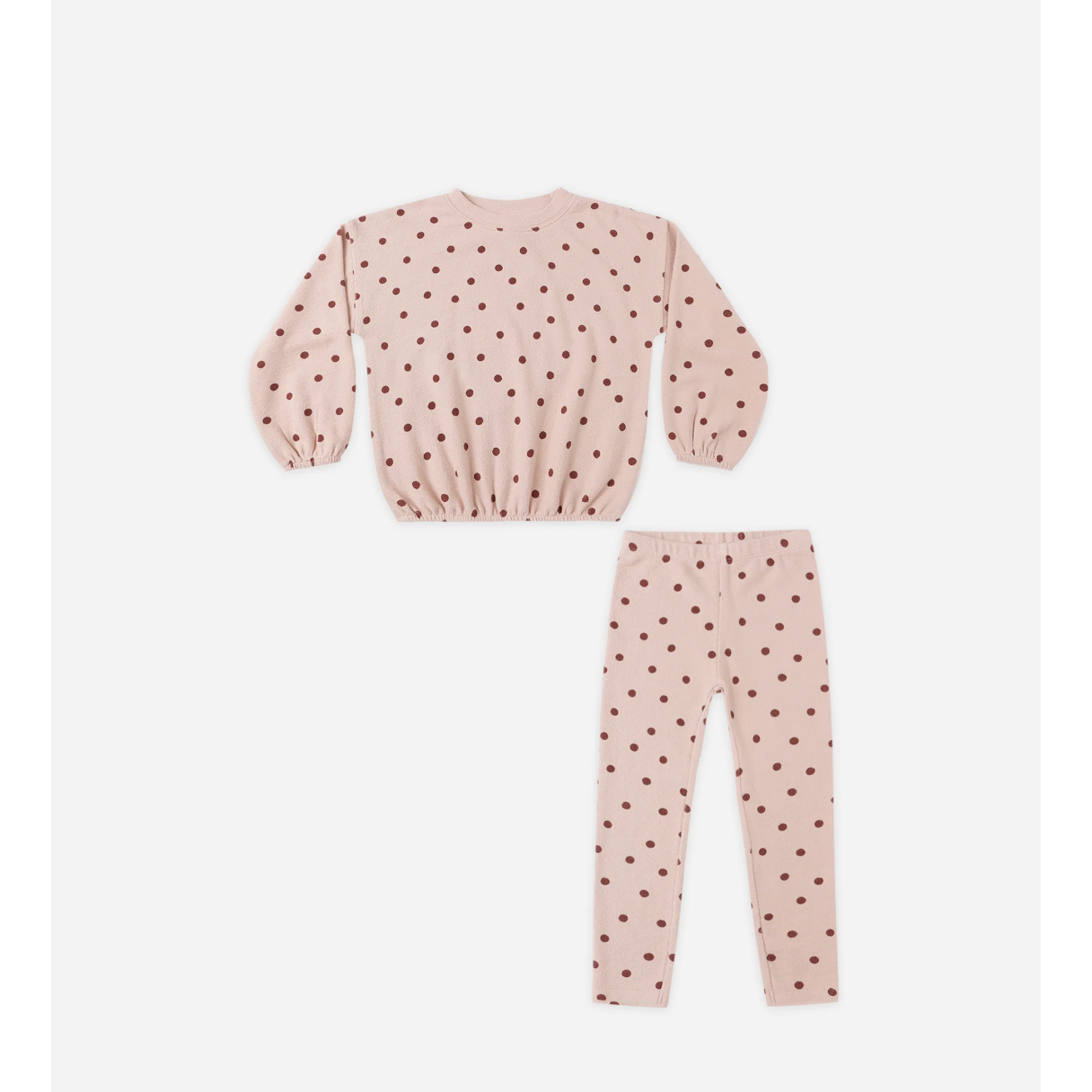 Spongey Knit Set Polka Dot