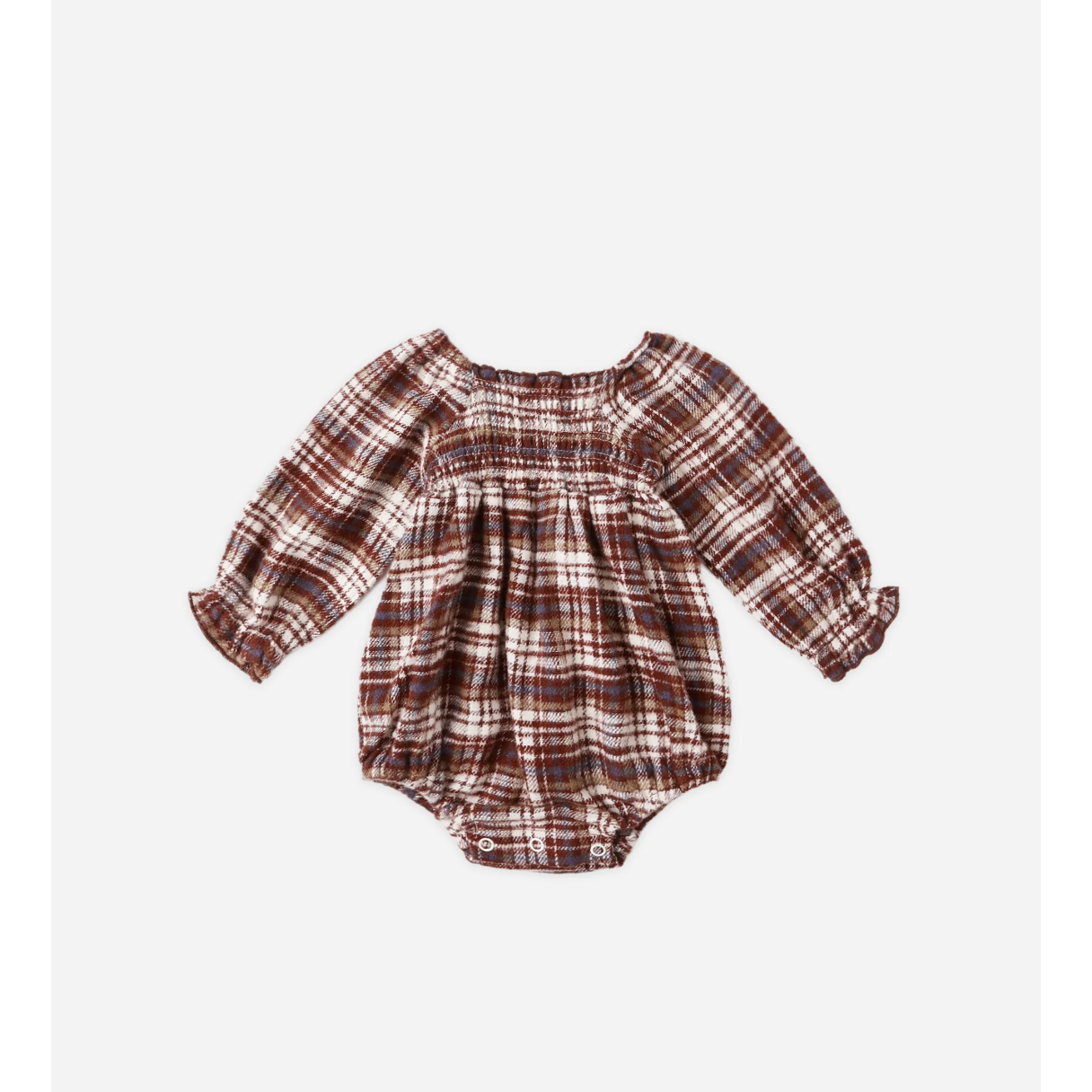 ADELAIDE ROMPER || BURGUNDY PLAID