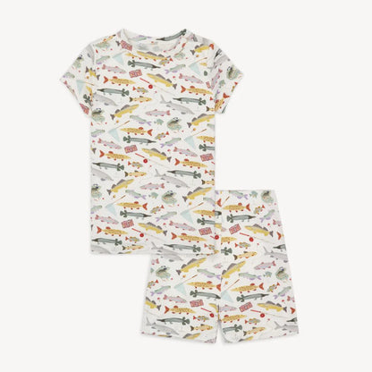 Reel good time modal magnetic no drama pajama short sleeve short set