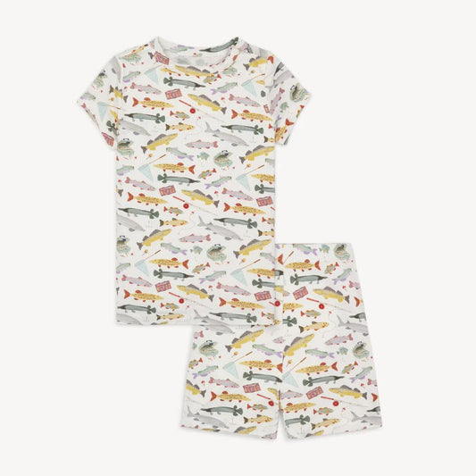 Reel good time modal magnetic no drama pajama short sleeve short set