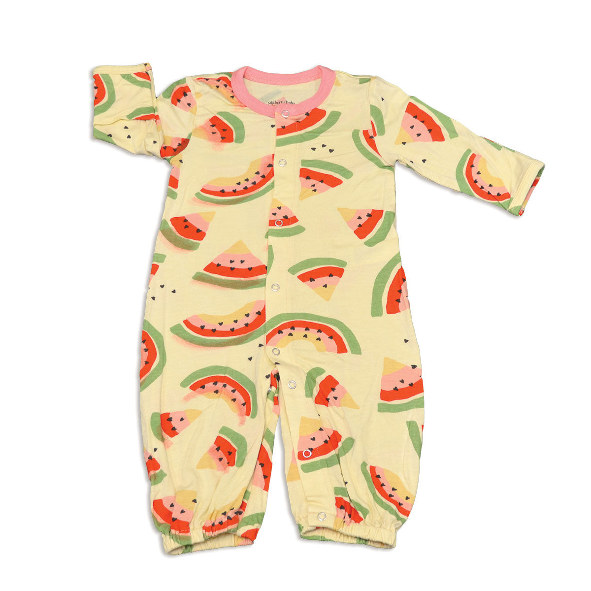 Bamboo Converter Gown and Hat (Watermelon Rainbow Print)