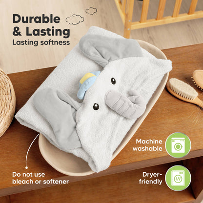 Playpals Hooded Baby Bath Towels for Newborn