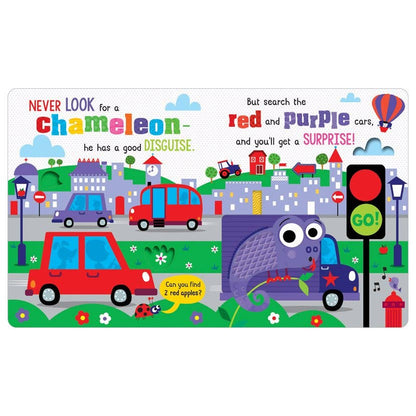 Board Book Never Look for a Chameleon!