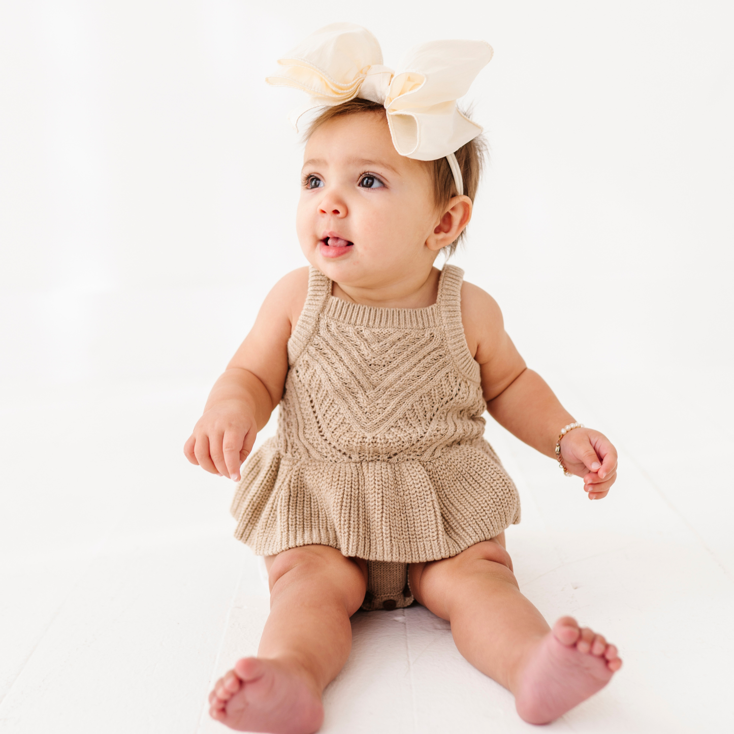 Baby Bling® Faux Silk Big Classic Bow Skinny on Nylon