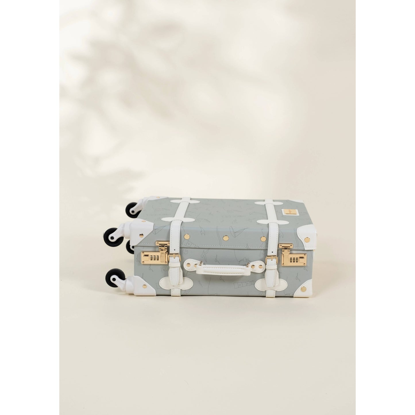 Vegan Leather Carry-On Suitcase - Ocean