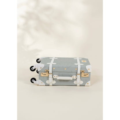 Vegan Leather Carry-On Suitcase - Ocean