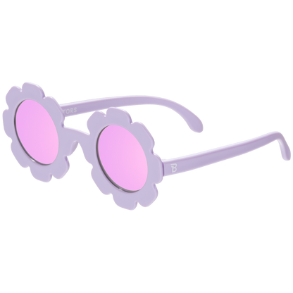 Iris Polarized Flower Sunglasses with Mirrored Lens