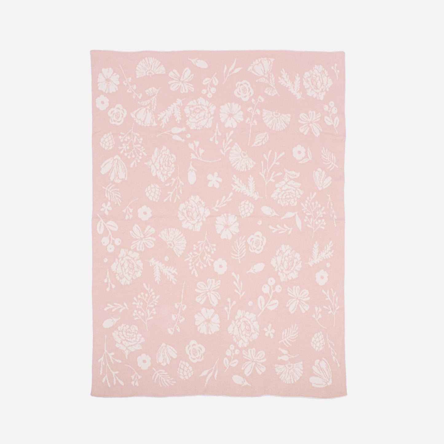 Floral Blanket Organic Cotton Baby Decor Gift Spring Summer