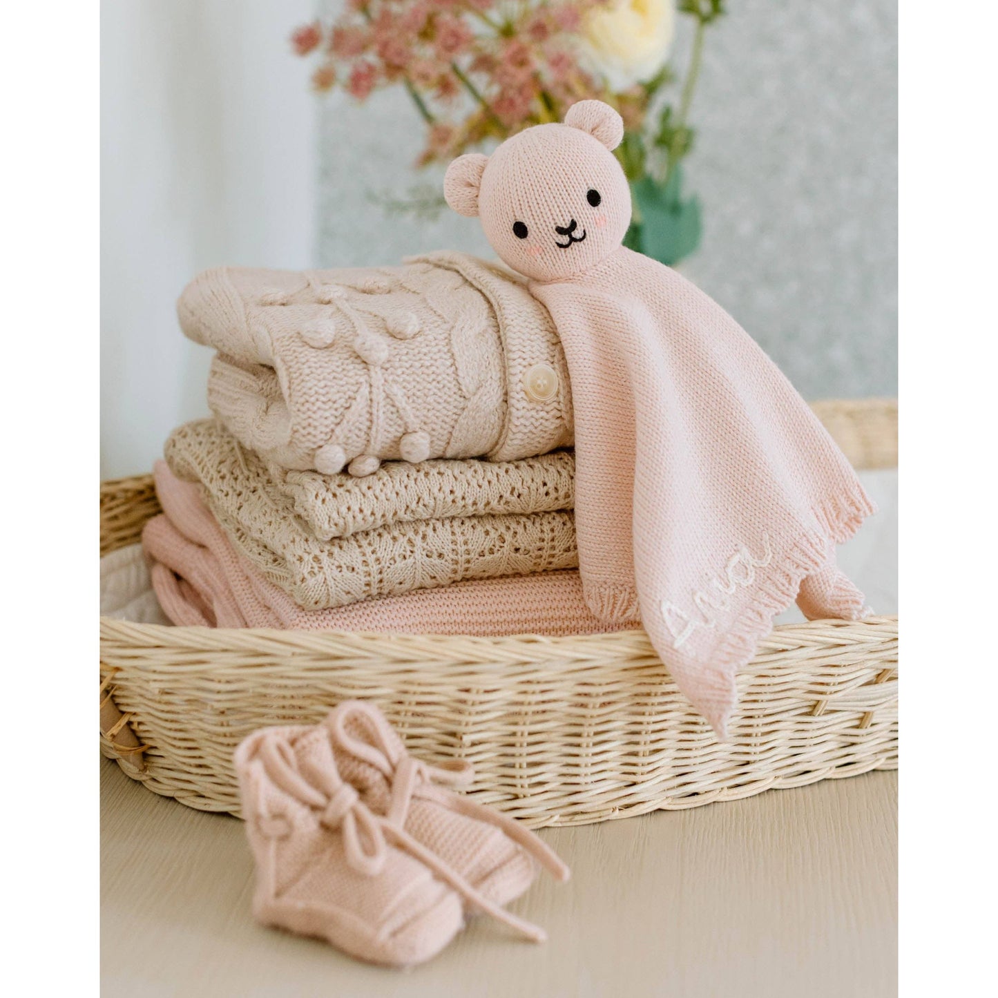 Baby bear lovey (blush)