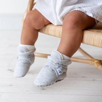 Stay-on, Non-Slip Bootie - Grey - Perfect baby Slipper