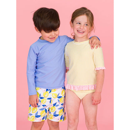 Boys Periwinkle Blue Long Sleeve Rash Guard