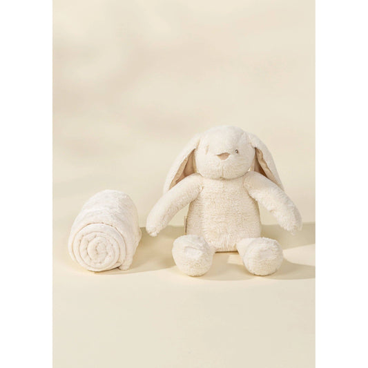 Rabbit Plush Toy Snuggling Blanket