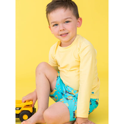 Boys Under Construction Swim Trunks