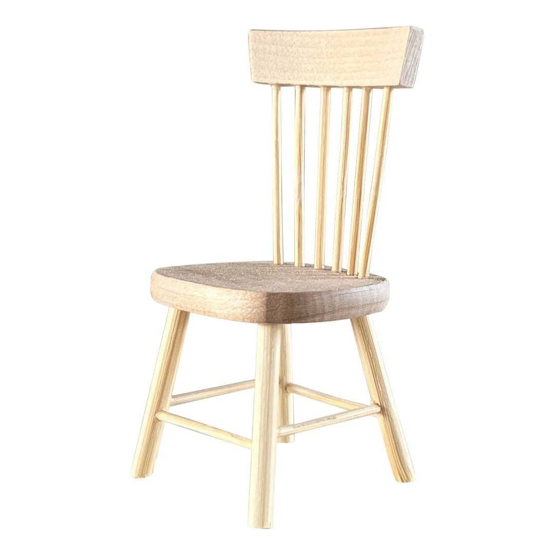 Dollhouse Classic Windsor Dining Chair | Natural Wood