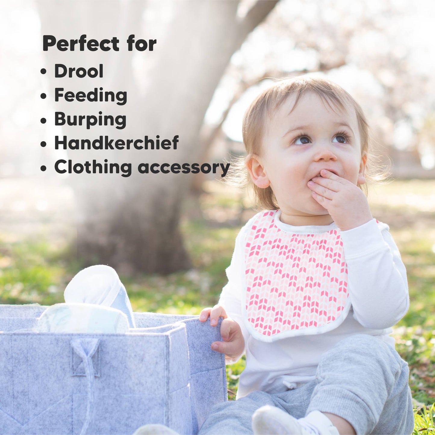 8-pack Urban Drool Bibs for Teething Baby Boys and Girls