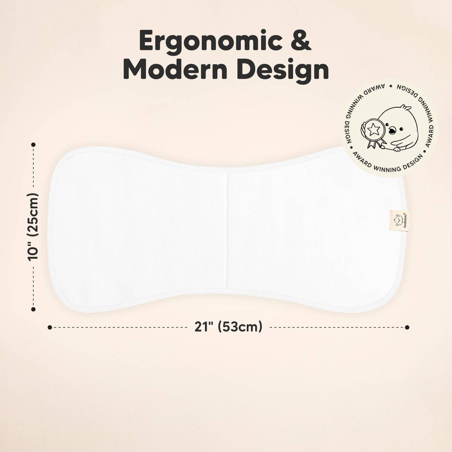 KeaBabies 5-Pack Urban Burp Cloths