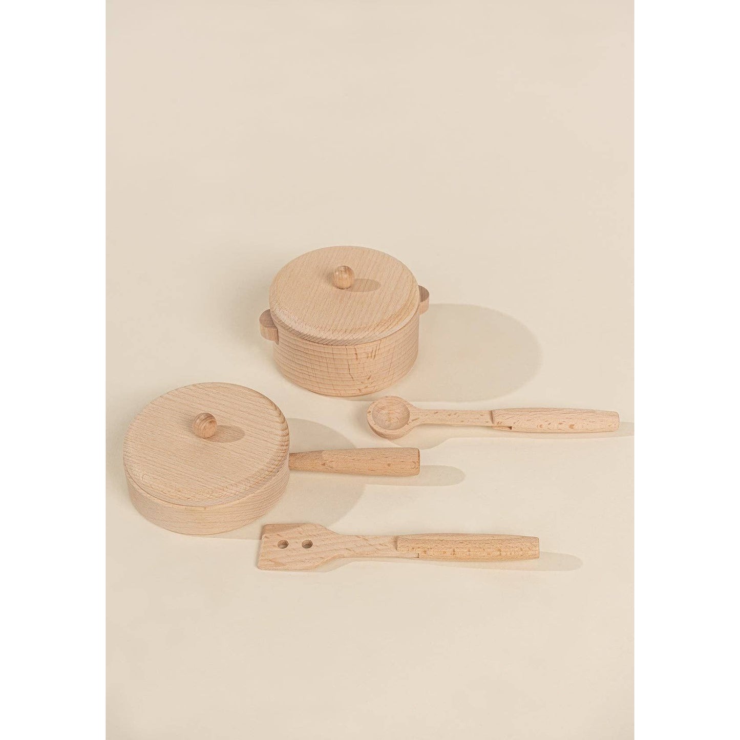 Wooden Pots and Pans Playset (6 Pcs)