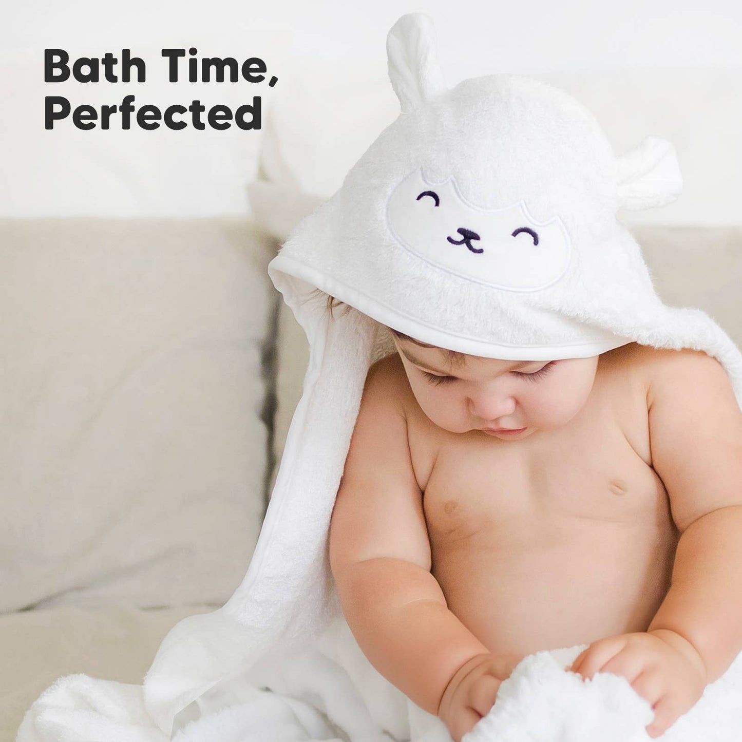 KeaBabies Cuddle Baby Hooded Towel