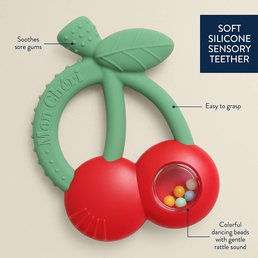 "NEW" Bitzy Shake™ - Silicone Teether with Rattle