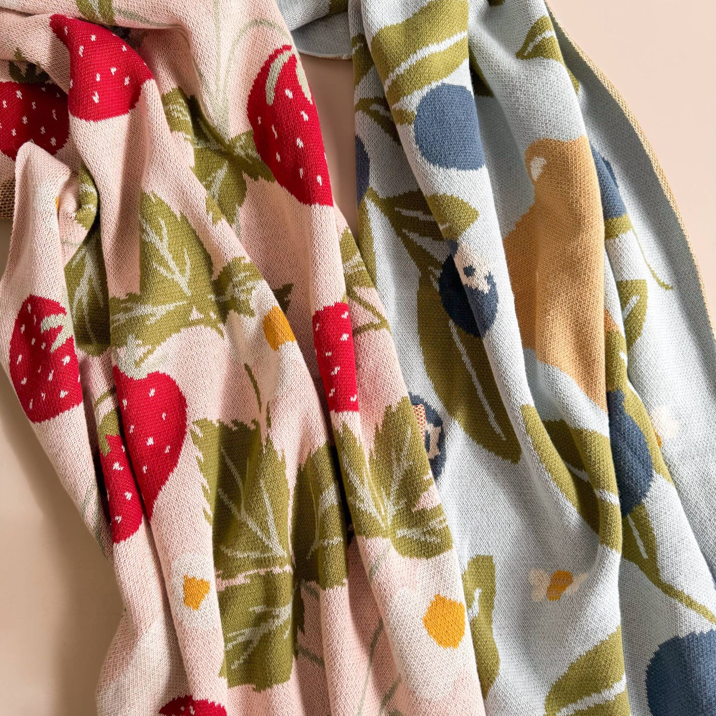 Blanket, Strawberry Bunny | Organic Cotton Kids & Baby Decor
