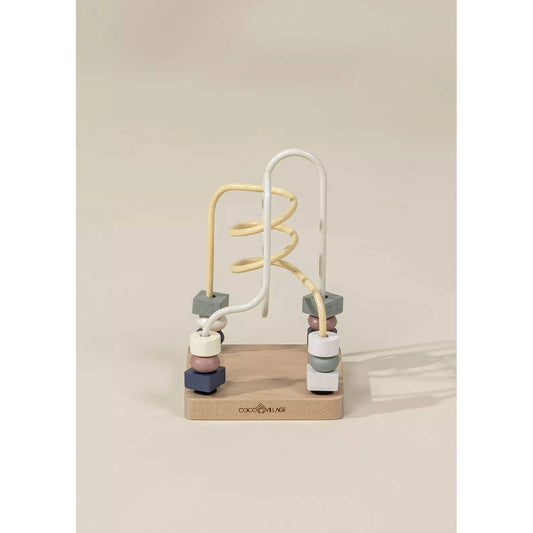 Wooden Baby Toy Gifting Set Stacking Rings & Bead Maze