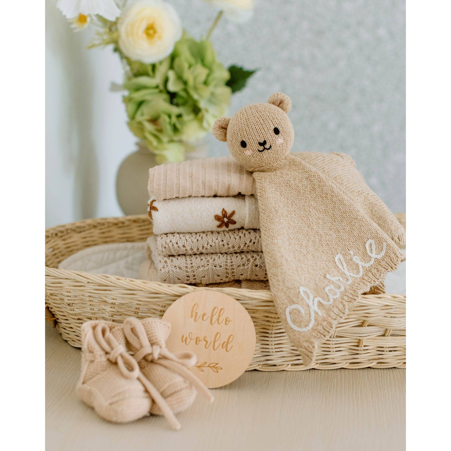 Baby bear lovey (honey)