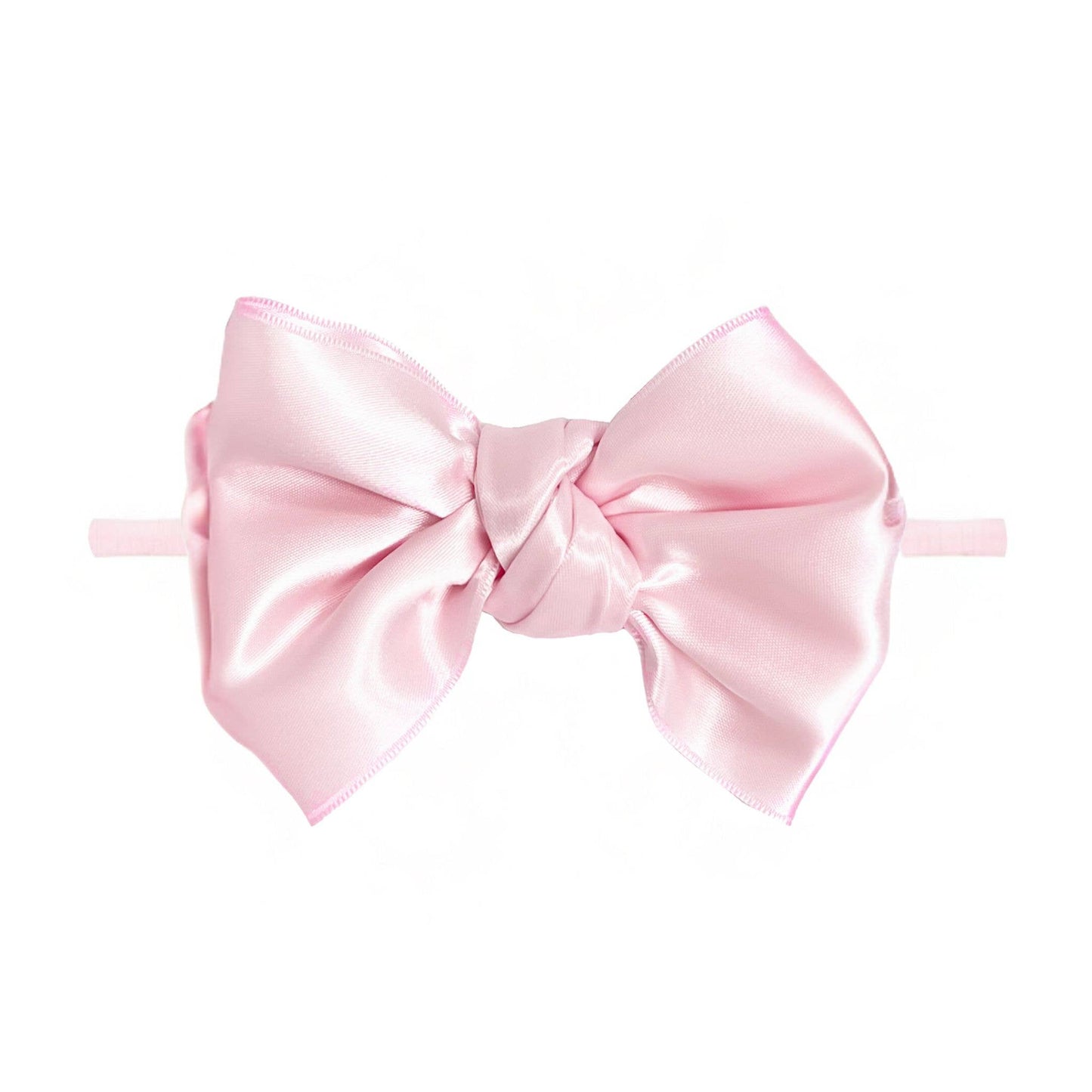 Baby Bling® Satin FAB® Skinny nylon headband with satin bow