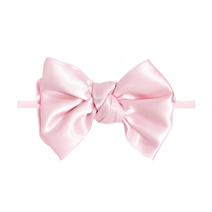 Baby Bling® Satin FAB® Skinny nylon headband with satin bow