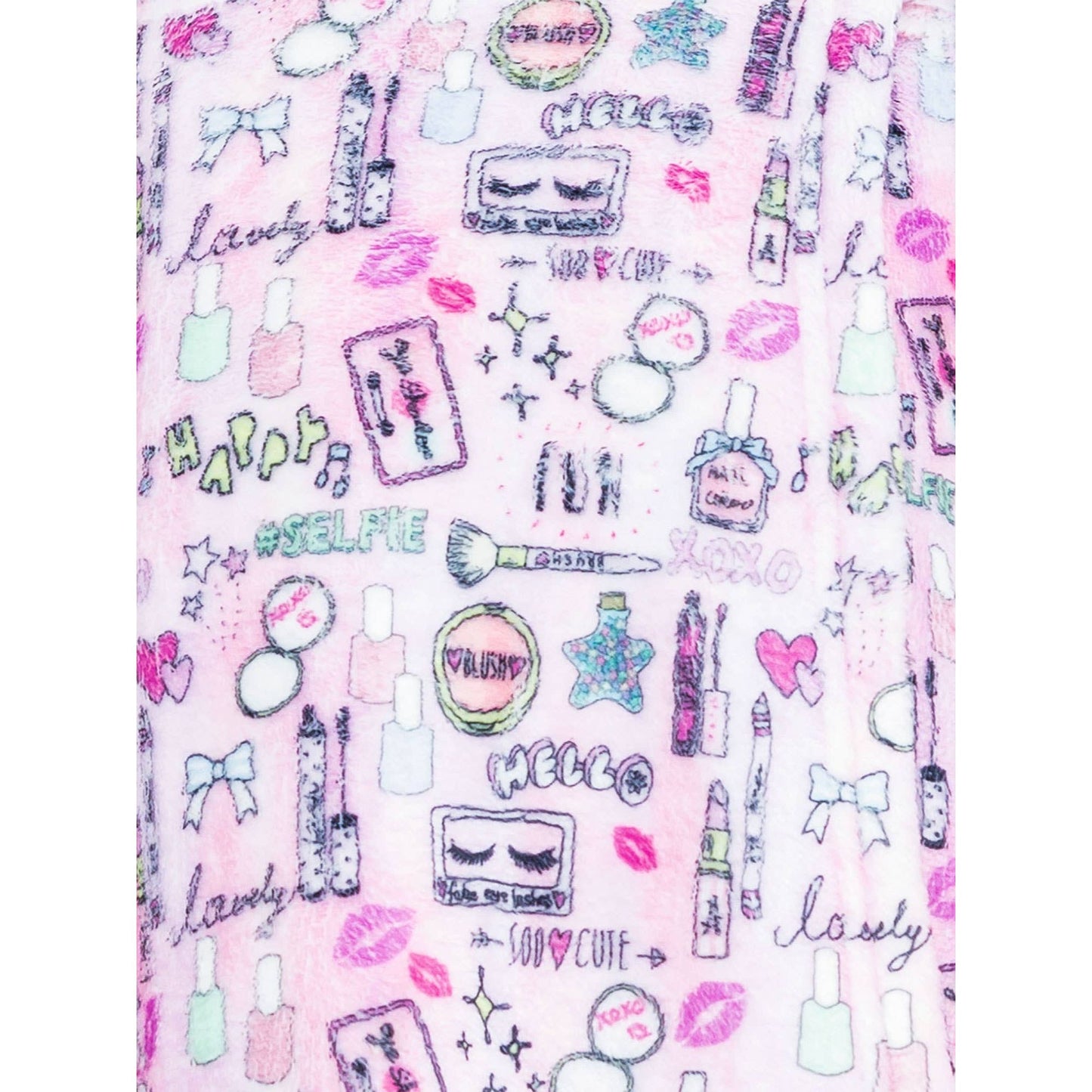 Girls Plush Lounge Shorts - Makeup