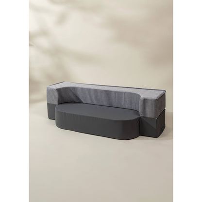 Transformable Vegan Leather Kids Sofa & Cushion - Shades of Night