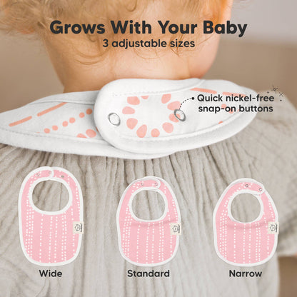 8-pack Urban Drool Bibs for Teething Baby Boys and Girls