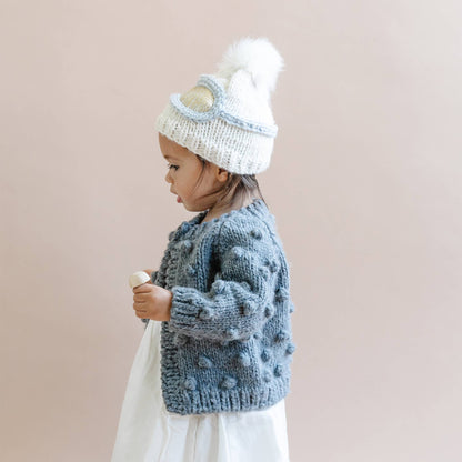 Ski Goggles Beanie, Cream Baby & Kids Winter Hat