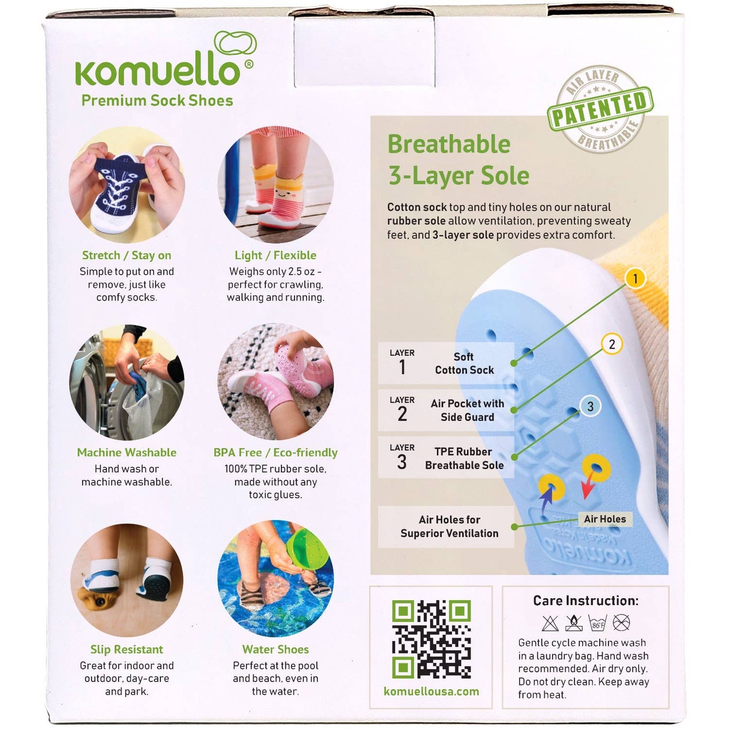 Komuello first walker baby sock shoes-Train