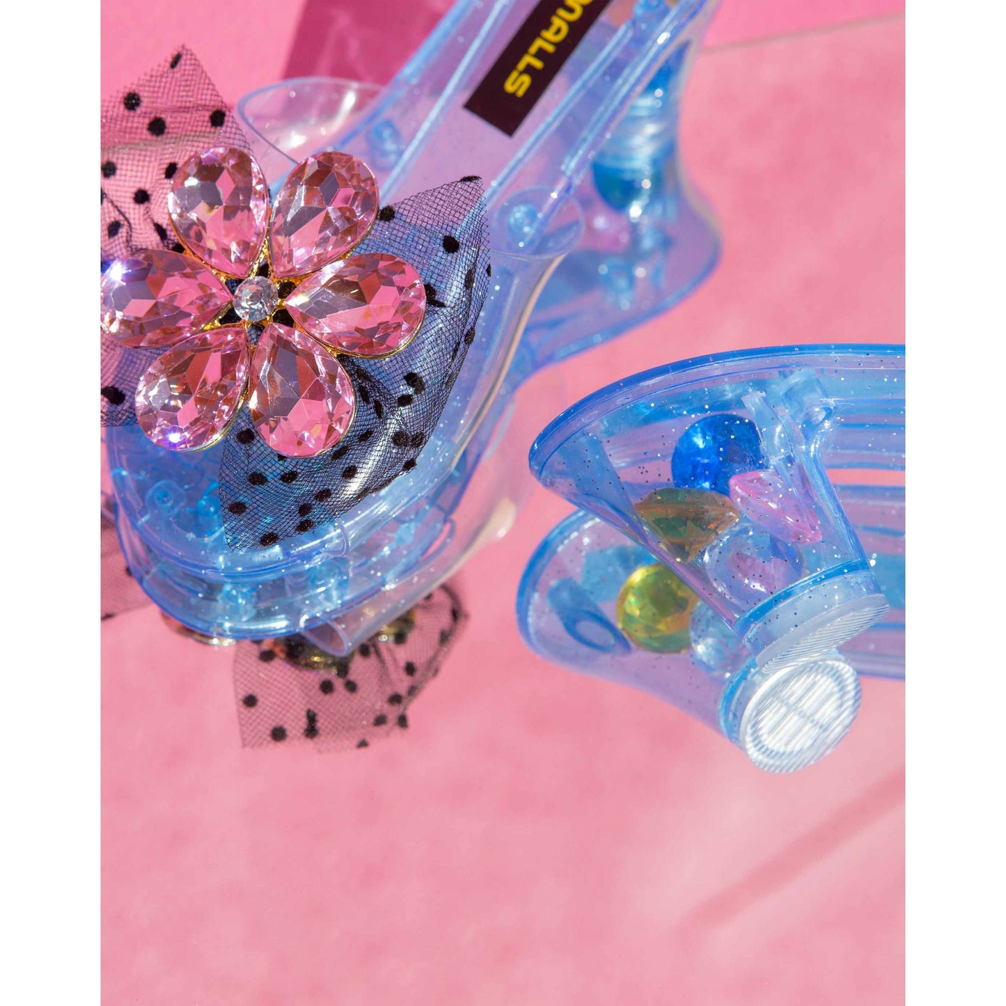 Pink Flower Gem Play Shoes