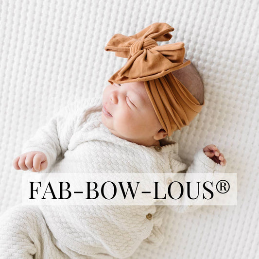 Baby Bling® FAB-BOW-LOUS® soft nylon bow headband