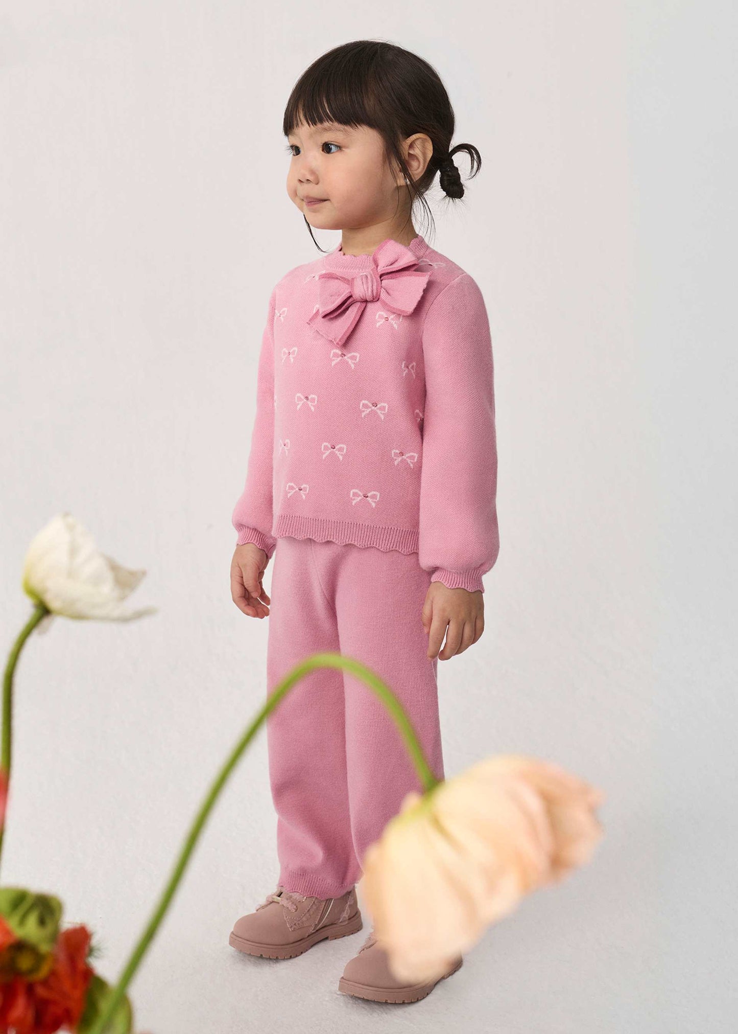 Baby Girl Knit Pants Set