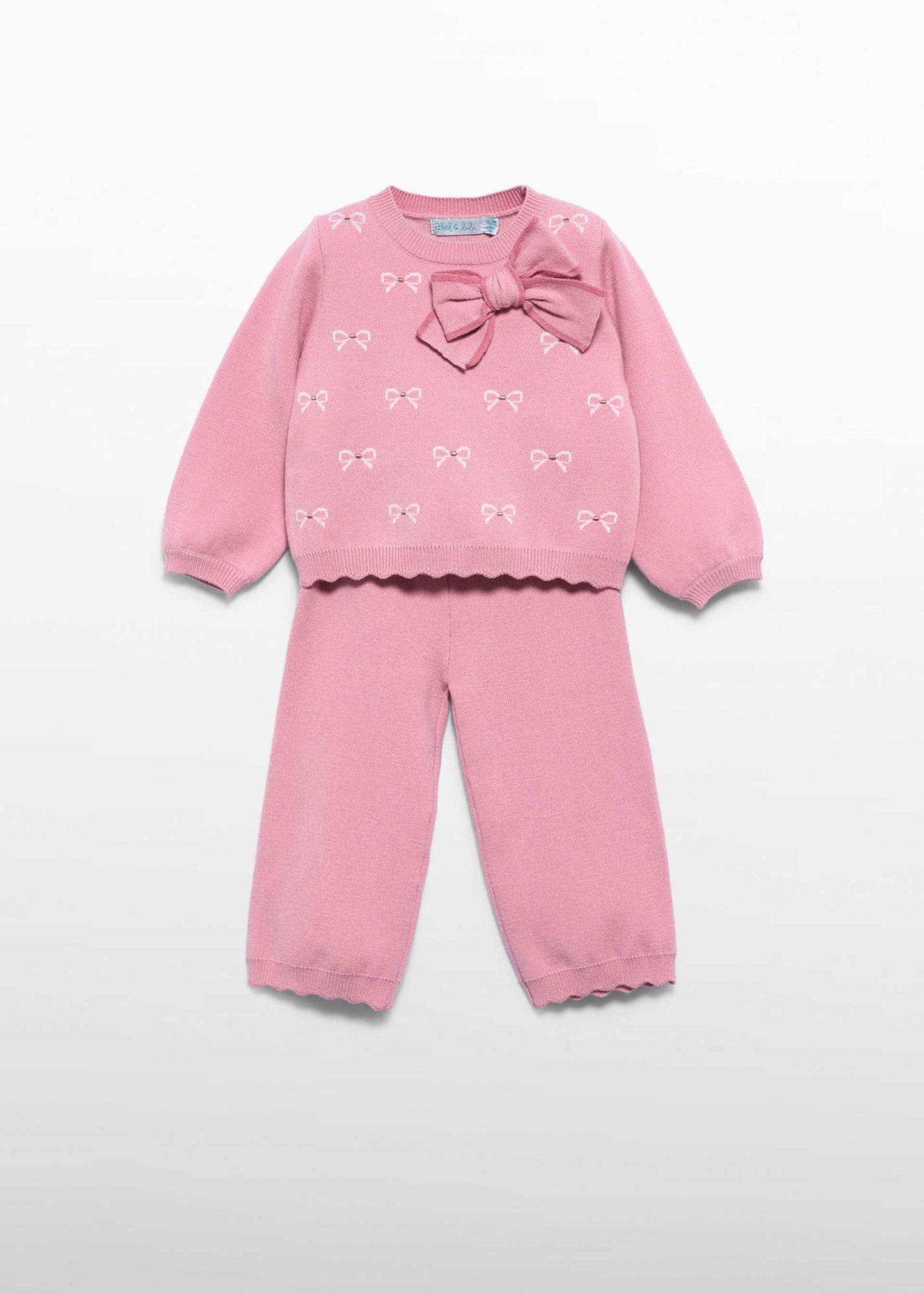 Baby Girl Knit Pants Set