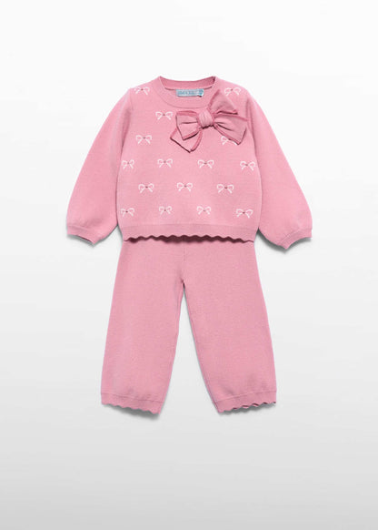 Baby Girl Knit Pants Set