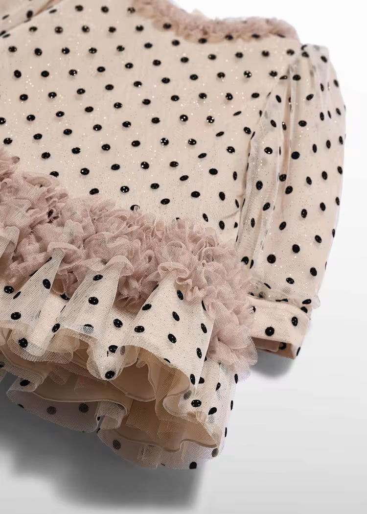Tulle polka dots dress